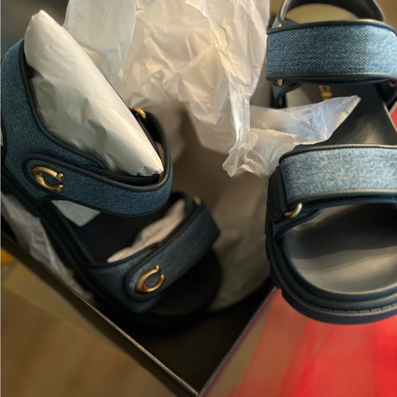 Denim coach sandals - Picture 5 of 5